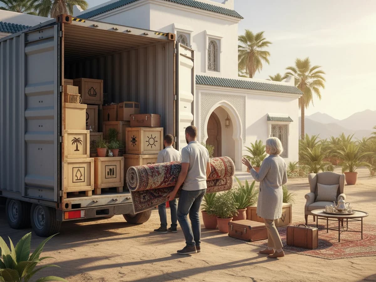 Déménager au Maroc en retraite : transport de ses affaires